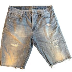 American Eagle 2014 Distressed Denim Shorts | Y2K Skater Grunge